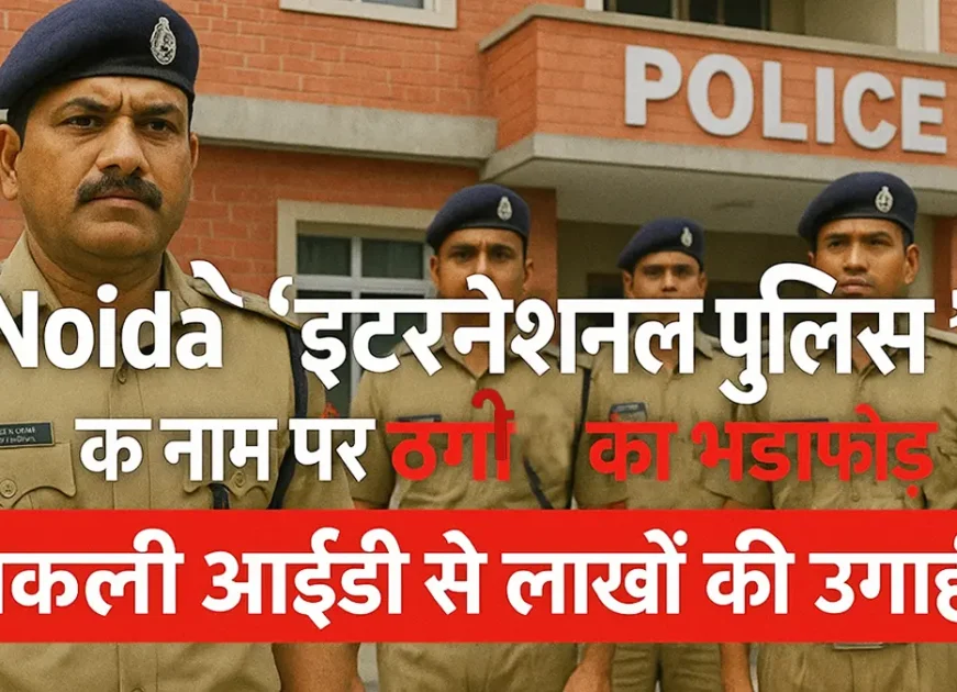 Noida ‘इंटरनेशनल पुलिस’ के नाम पर ठगी का भंडाफोड़, नकली आईडी से लाखों की उगाही